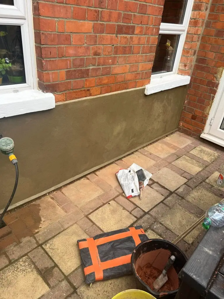 After general handyman wall repair in Green Bay – smooth, flush interior wall patch