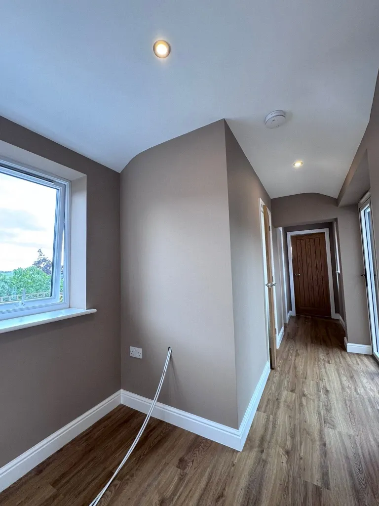 After interior wall painting in Green Bay – bright, smooth freshly painted walls